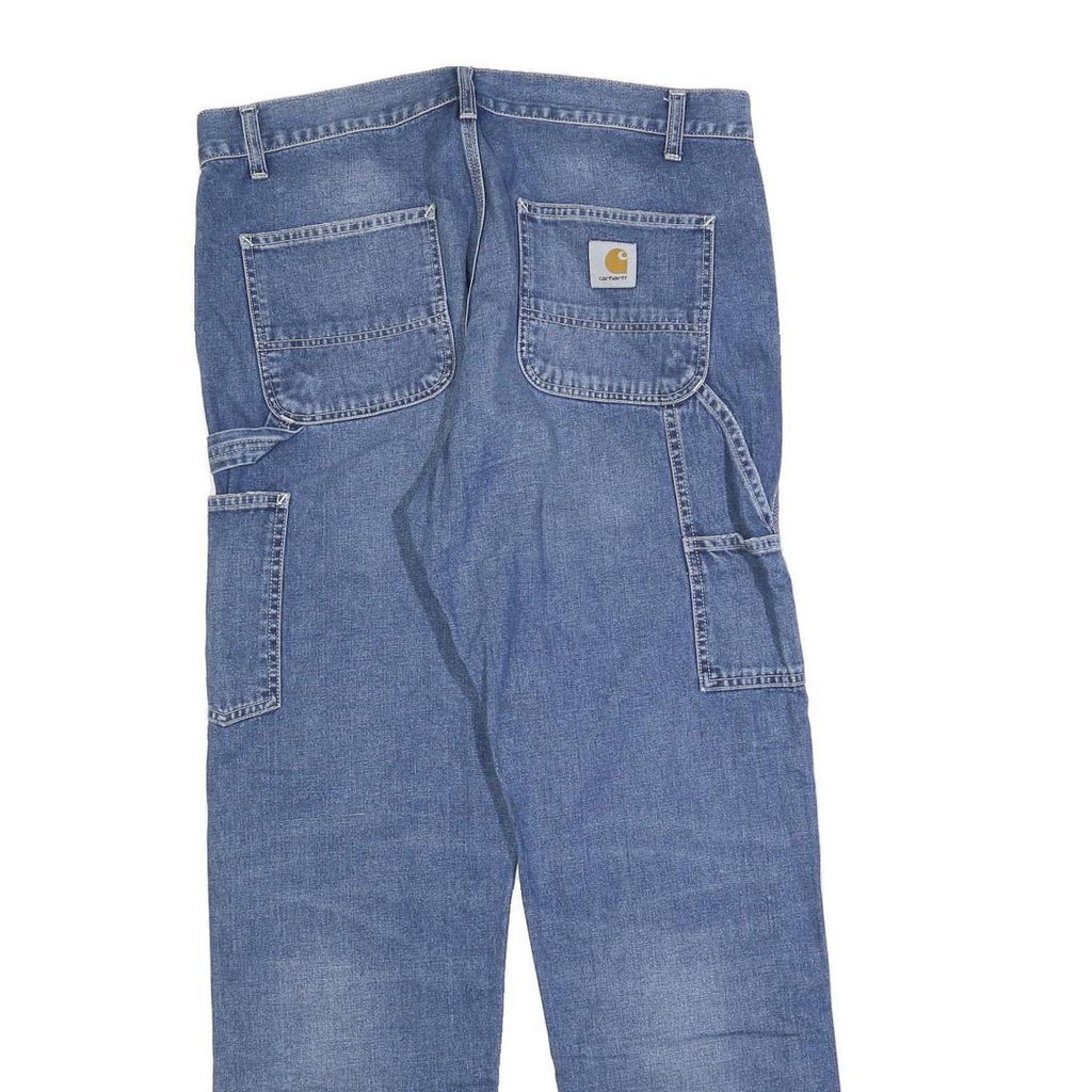CARHARTT Mens Jeans Blue Relaxed Straight Denim Medium W33 L32 Workwear