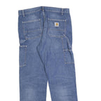 CARHARTT Mens Jeans Blue Relaxed Straight Denim Medium W33 L32 Workwear