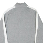 PUMA Mens Grey & White Track Jacket L Cotton Blend Plain Zip Comfort Sport
