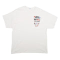 GILDAN Mens White Pedal To The Metal Graphic T-Shirt XL Short Sleeve Crew Neck