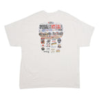 GILDAN Mens White Pedal To The Metal Graphic T-Shirt XL Short Sleeve Crew Neck