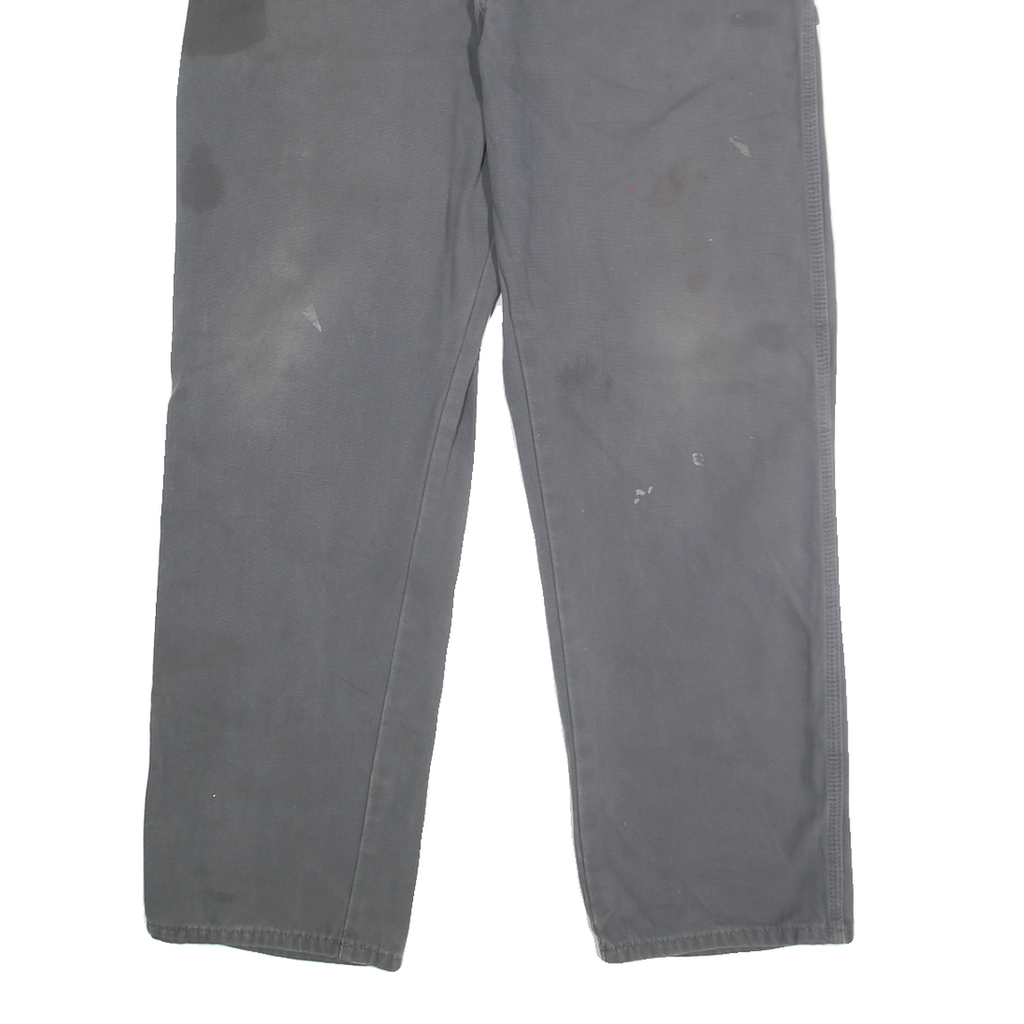 DICKIES Mens Regular Fit Grey Denim W38 L32 Workwear Zip Closure Jeans