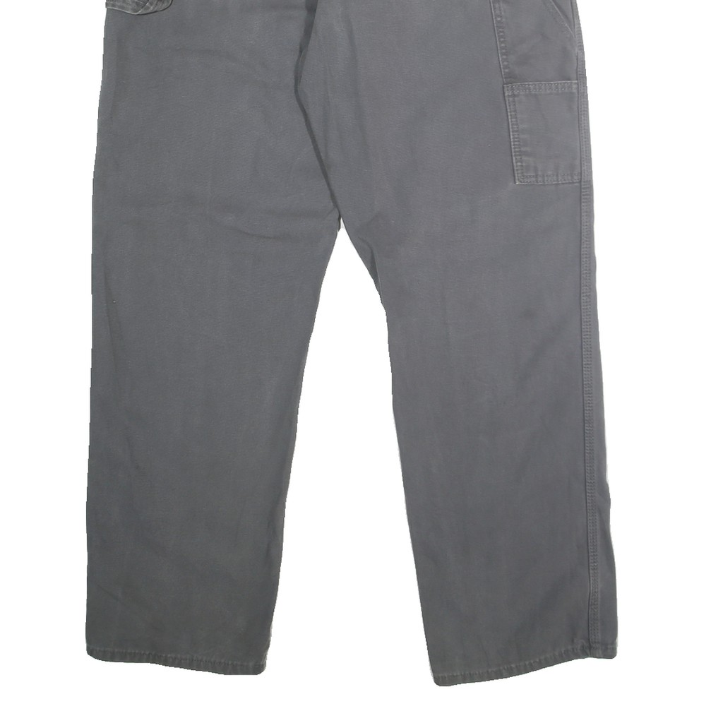 DICKIES Mens Regular Fit Grey Denim W38 L32 Workwear Zip Closure Jeans