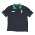 KAPPA Mens Navy & Green Logo Embroidered Short Sleeve Polo Shirt 2XL Cotton