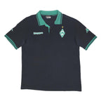 KAPPA Mens Navy & Green Logo Embroidered Short Sleeve Polo Shirt 2XL Cotton