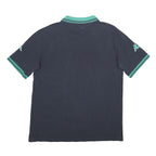 KAPPA Mens Navy & Green Logo Embroidered Short Sleeve Polo Shirt 2XL Cotton