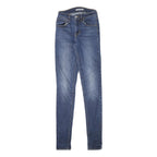 LEVI'S Womens Blue Slim Skinny Denim Medium W22 L32 Stretch Cotton Blend Jeans
