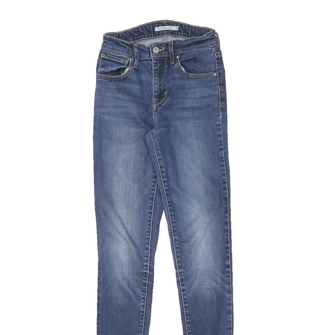 LEVI'S Womens Blue Slim Skinny Denim Medium W22 L32 Stretch Cotton Blend Jeans