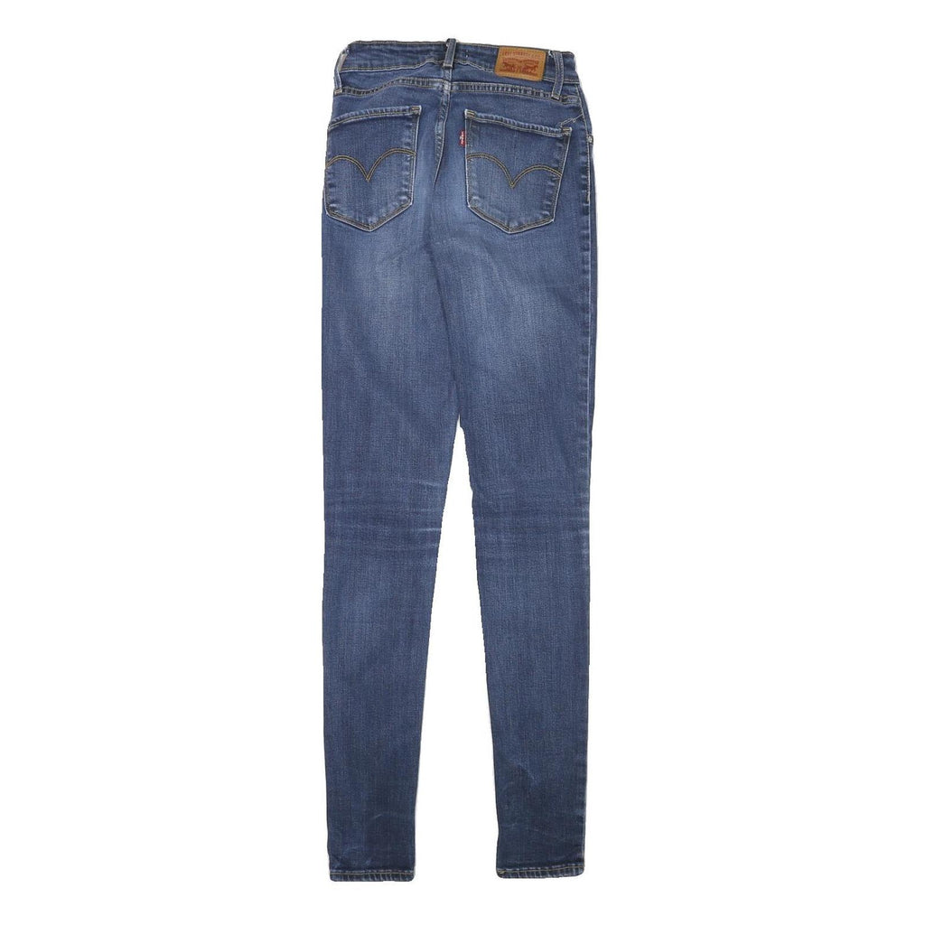 LEVI'S Womens Blue Slim Skinny Denim Medium W22 L32 Stretch Cotton Blend Jeans