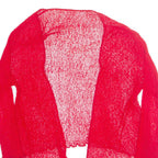 Open Womens Top Red Long Sleeve M