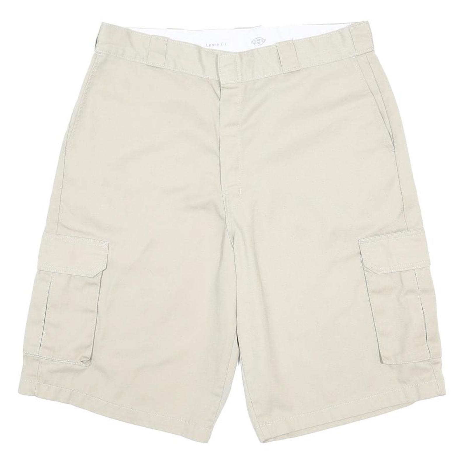 DICKIES Mens Shorts Beige Cargo Casual Cotton M W34 Durable Workwear