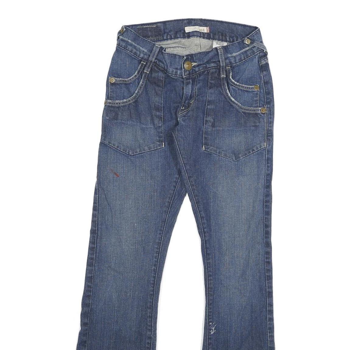 LEVI'S 504 Womens Jeans Blue Regular Straight Denim Medium W26 L30 Classic Style