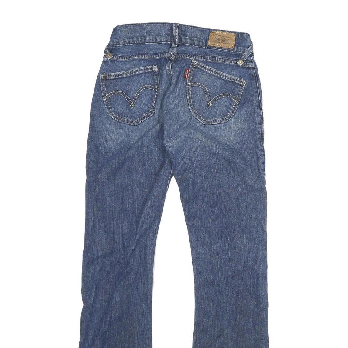 LEVI'S 504 Womens Jeans Blue Regular Straight Denim Medium W26 L30 Classic Style