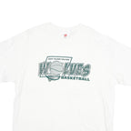 HANES Mens White Wolves Basketball Graphic T-Shirt XL Short Sleeve Crew Neck