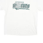 HANES Mens White Wolves Basketball Graphic T-Shirt XL Short Sleeve Crew Neck