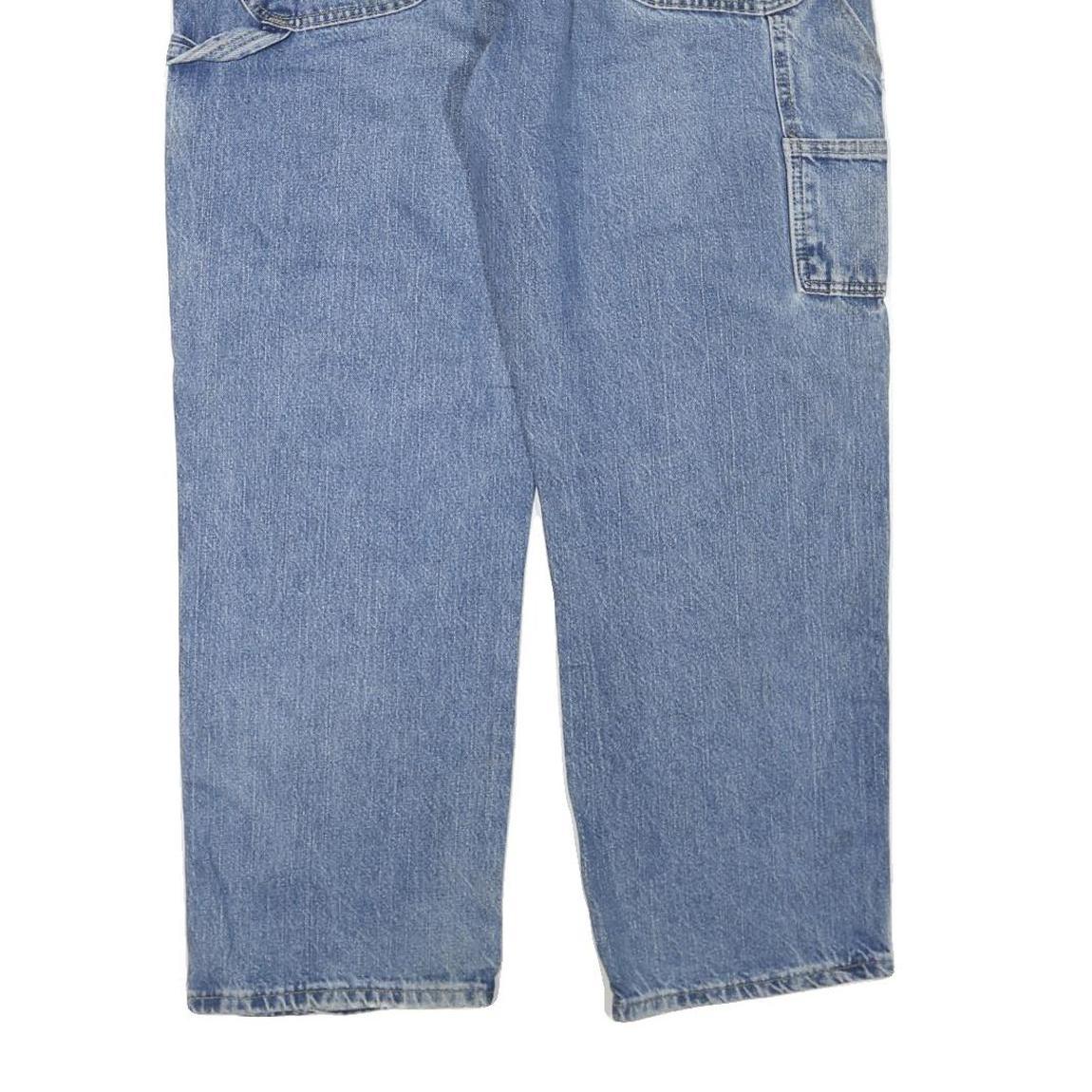 DICKIES Mens Jeans Blue Regular Straight Denim Medium W40 L29 Workwear