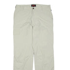 FJALLRAVEN Womens Polyester White Regular Fit Straight Leg Trousers W34 L33