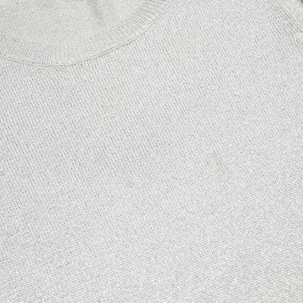 CALVIN KLEIN Womens Cream Pullover Plain Round Neck Basic Knit XL Lightweight