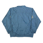 BOLD SPIRIT Womens Blue Nylon Zip Jacket M Casual Lightweight Embroidered