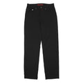 PIERRE CARDIN Mens Black Regular Fit Straight Polyester Blend Trousers W32 L32