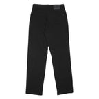 PIERRE CARDIN Mens Black Regular Fit Straight Polyester Blend Trousers W32 L32