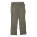 CARHARTT Mens Cotton Blend Green Regular Fit Straight Leg Trousers W33 L32