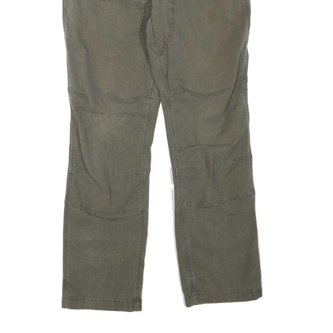 CARHARTT Mens Cotton Blend Green Regular Fit Straight Leg Trousers W33 L32