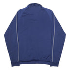 ADIDAS Mens Blue Jacket L Polyester Zip Plain Sportswear Casual Lightweight