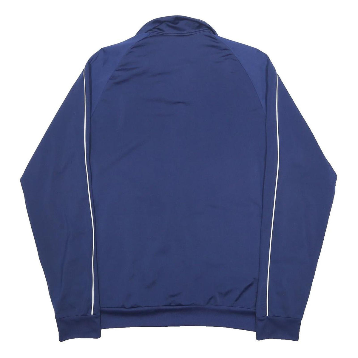 ADIDAS Mens Blue Jacket L Polyester Zip Plain Sportswear Casual Lightweight