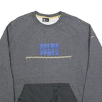 NIKE Mens Grey Colts Crew Neck XL Sweatshirt Cotton Blend Pullover Sportswear