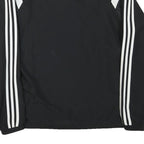 ADIDAS Mens Black & White Sports Zip Polyester Blend Track Jacket M Plain