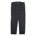 DICKIES Mens Cotton Blend Black Regular Cargo Trousers W32 L32 Workwear