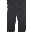 DICKIES Mens Cotton Blend Black Regular Cargo Trousers W32 L32 Workwear