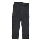 DICKIES Mens Cotton Blend Black Regular Cargo Trousers W32 L32 Workwear