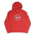 NIKE Mens Red Cascades Graphic Pullover Hoodie L Sports Casual Cotton Blend