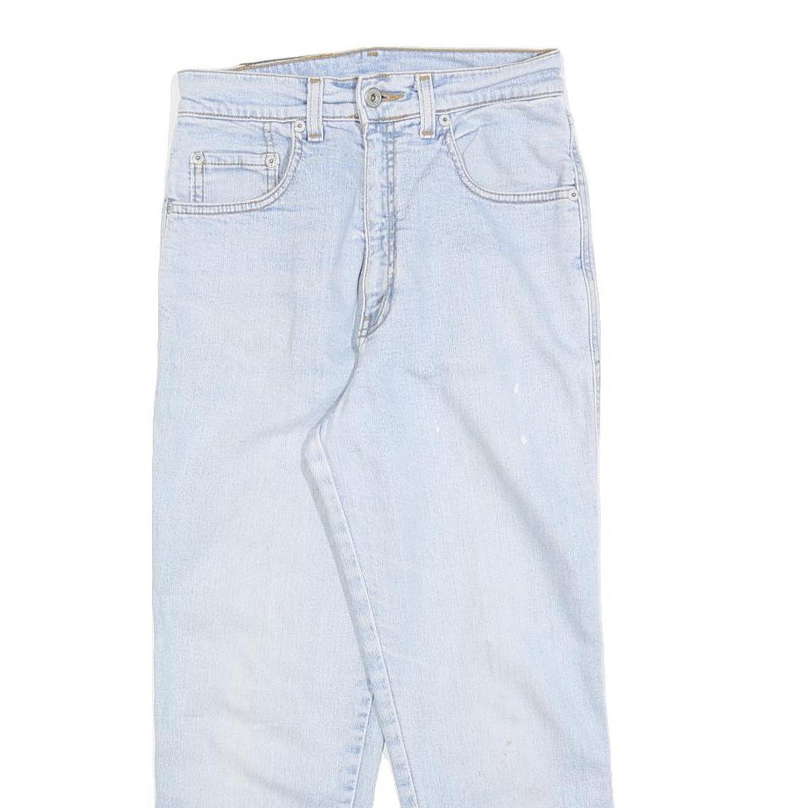 LEVI'S Womens Light Blue Regular Fit Straight Cotton Blend Jeans W26 L24 Classic