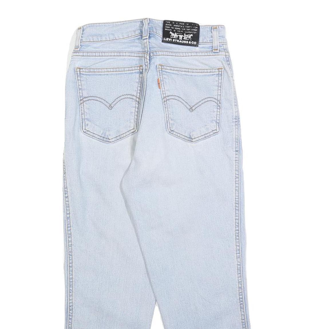 LEVI'S Womens Light Blue Regular Fit Straight Cotton Blend Jeans W26 L24 Classic