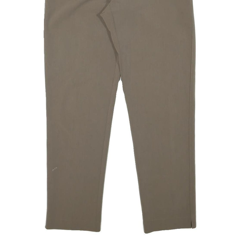 CARLA FERRONI Womens Slim Fit Beige Trousers W30 L29 Embellished Pockets Zip