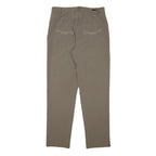 CARLA FERRONI Womens Slim Fit Beige Trousers W30 L29 Embellished Pockets Zip