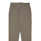 CARLA FERRONI Womens Slim Fit Beige Trousers W30 L29 Embellished Pockets Zip