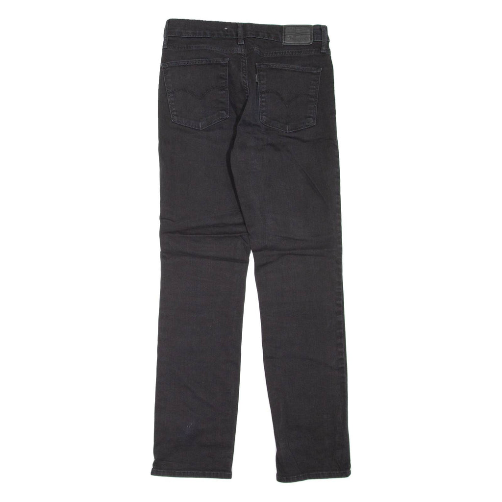 LEVI'S 724 High Rise BIG E Womens Jeans Black Regular Straight W27 L27