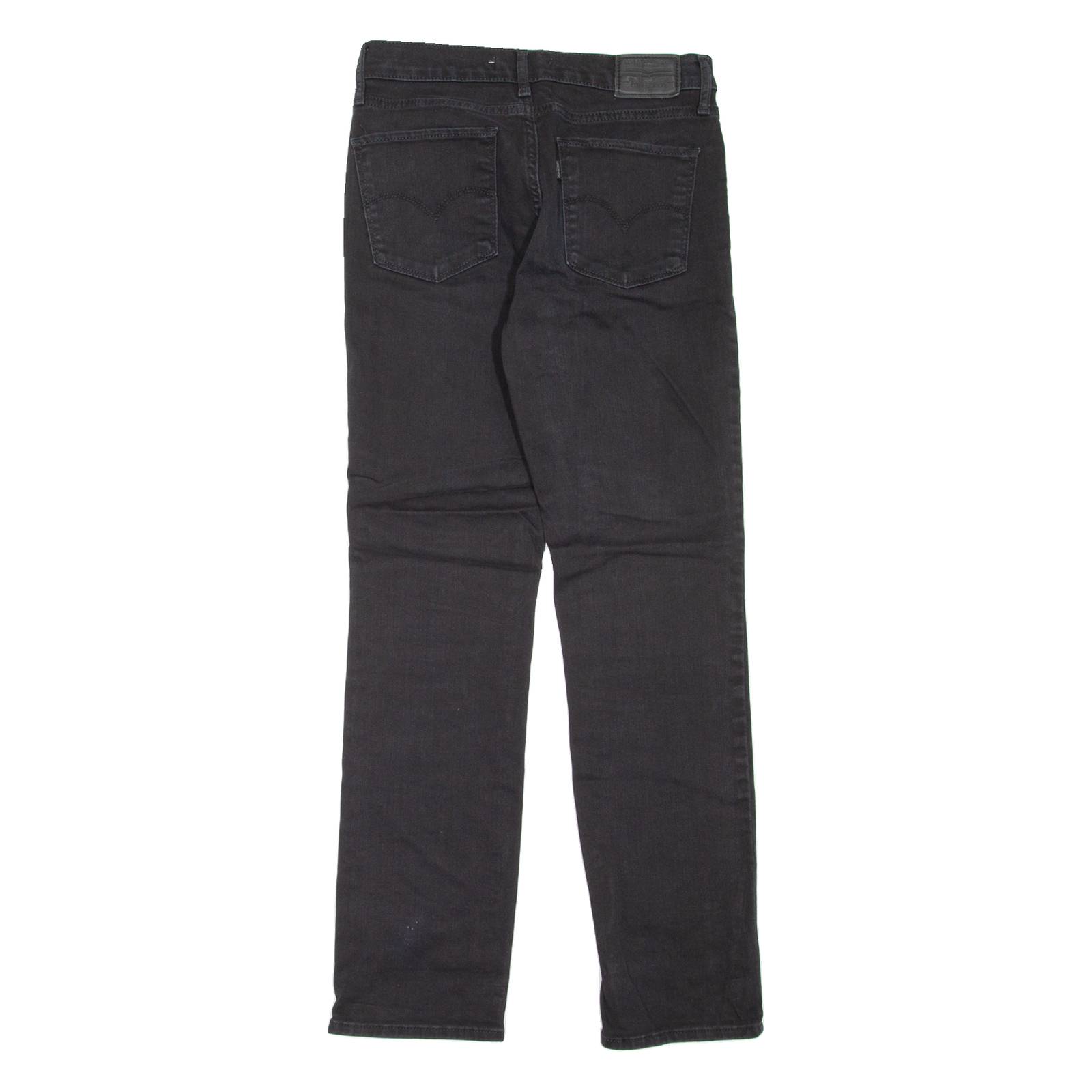 LEVI'S 724 High Rise BIG E Womens Jeans Black Regular Straight W27 L27