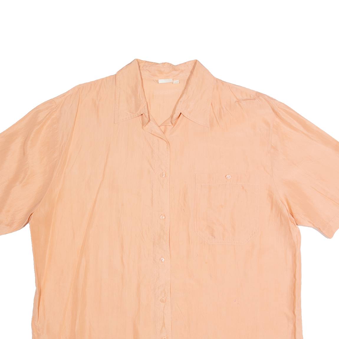 CHARLES VOGELE Womens Bodysuit Shirt Pink Collared 90s L