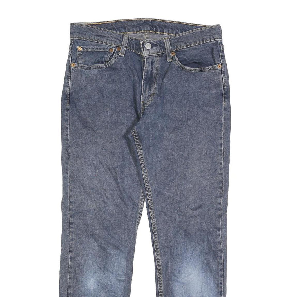 LEVI'S 511 Slim Mens Jeans Blue Slim Straight Denim Medium W31 L30 Zip