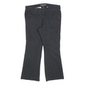 DICKIES Womens Cotton Blend Black Slim Flared Trousers W32 L26 Workwear