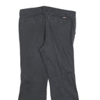 DICKIES Womens Cotton Blend Black Slim Flared Trousers W32 L26 Workwear