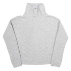 CALVIN KLEIN PERFORMANCE Womens Grey Quilted High Neck Sweatshirt M Comfortable