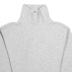 CALVIN KLEIN PERFORMANCE Womens Grey Quilted High Neck Sweatshirt M Comfortable