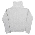 CALVIN KLEIN PERFORMANCE Womens Grey Quilted High Neck Sweatshirt M Comfortable