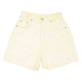 LECOMTE Womens Chino Shorts Yellow Relaxed UK 12 W27